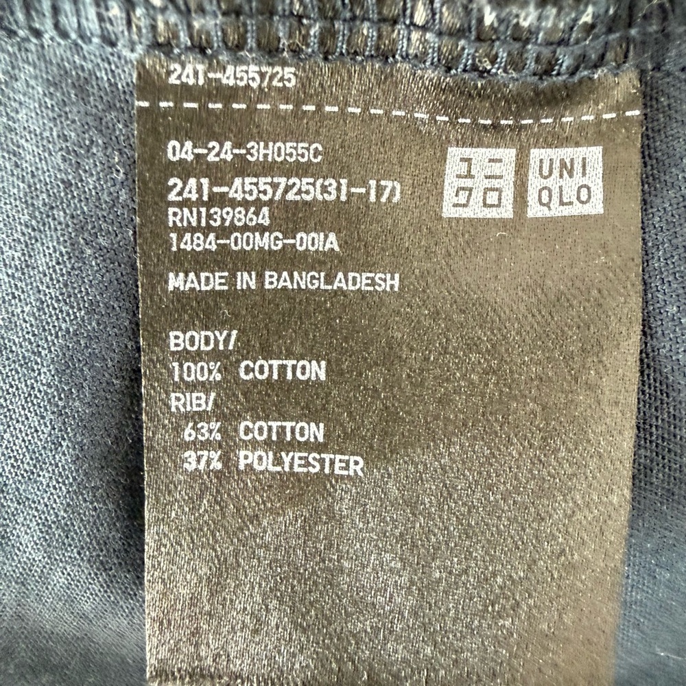 Uniqlo Relaxed Crewneck Sweatshirt - Dark Blue - Picture 5 of 5